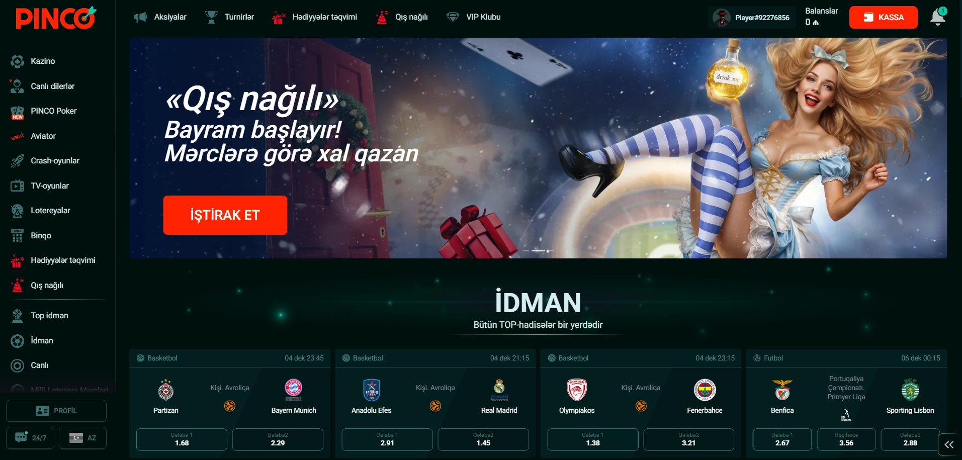 Uduşlarınızı geri götürməyin ən yaxşı yolunu necə seçmək olar Pinco casino
